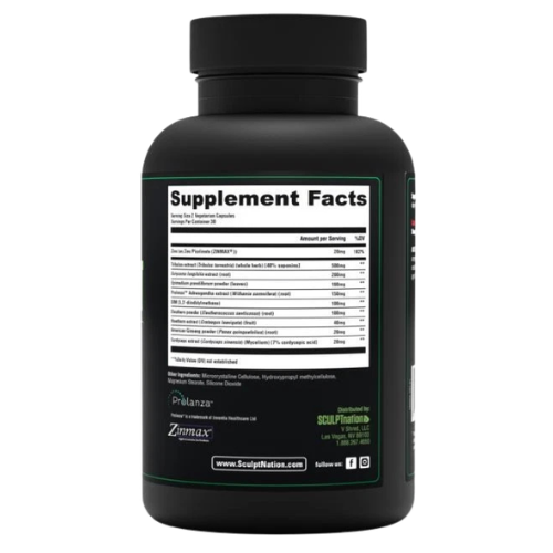 Men’s Testosterone Support Supplement for Energy, Strength & Muscle Performance | Metabolism & Fitness Support Capsules