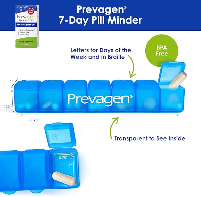 Prevagen 10mg Apoaequorin Brain Supplement – Memory & Cognitive Support with Vitamin D3, 60 Capsules