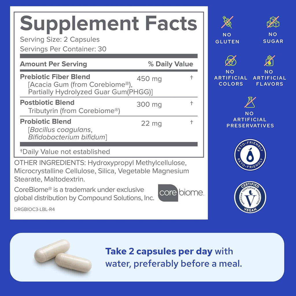 3-in-1 Probiotic Supplement – Gut Health, Digestion & Daily Wellness Support | 30 Day Supply