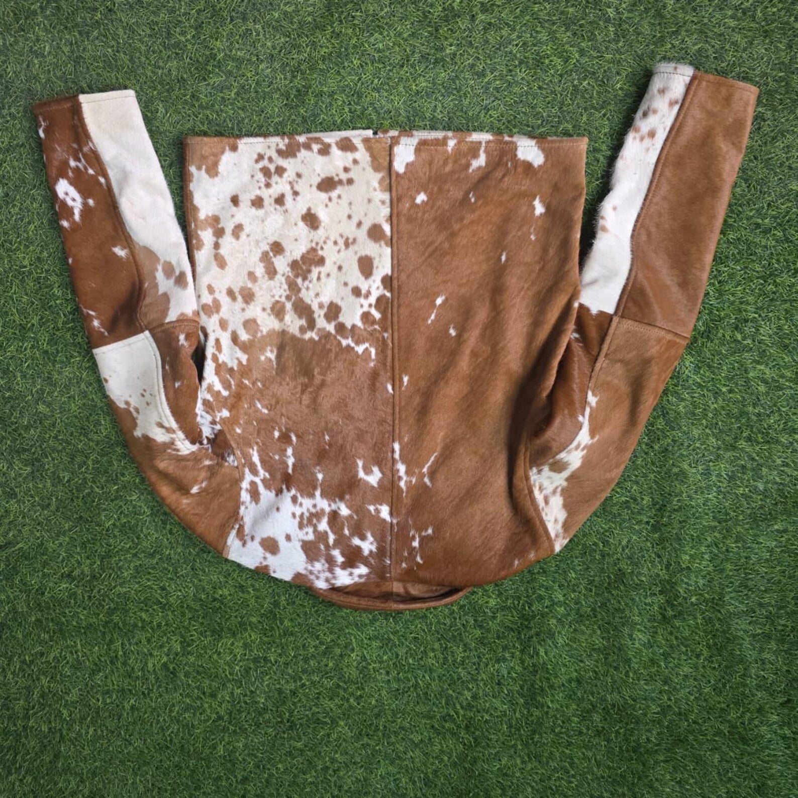 Handmade Cowhide Leather Jacket – Western Style Men's Outerwear
