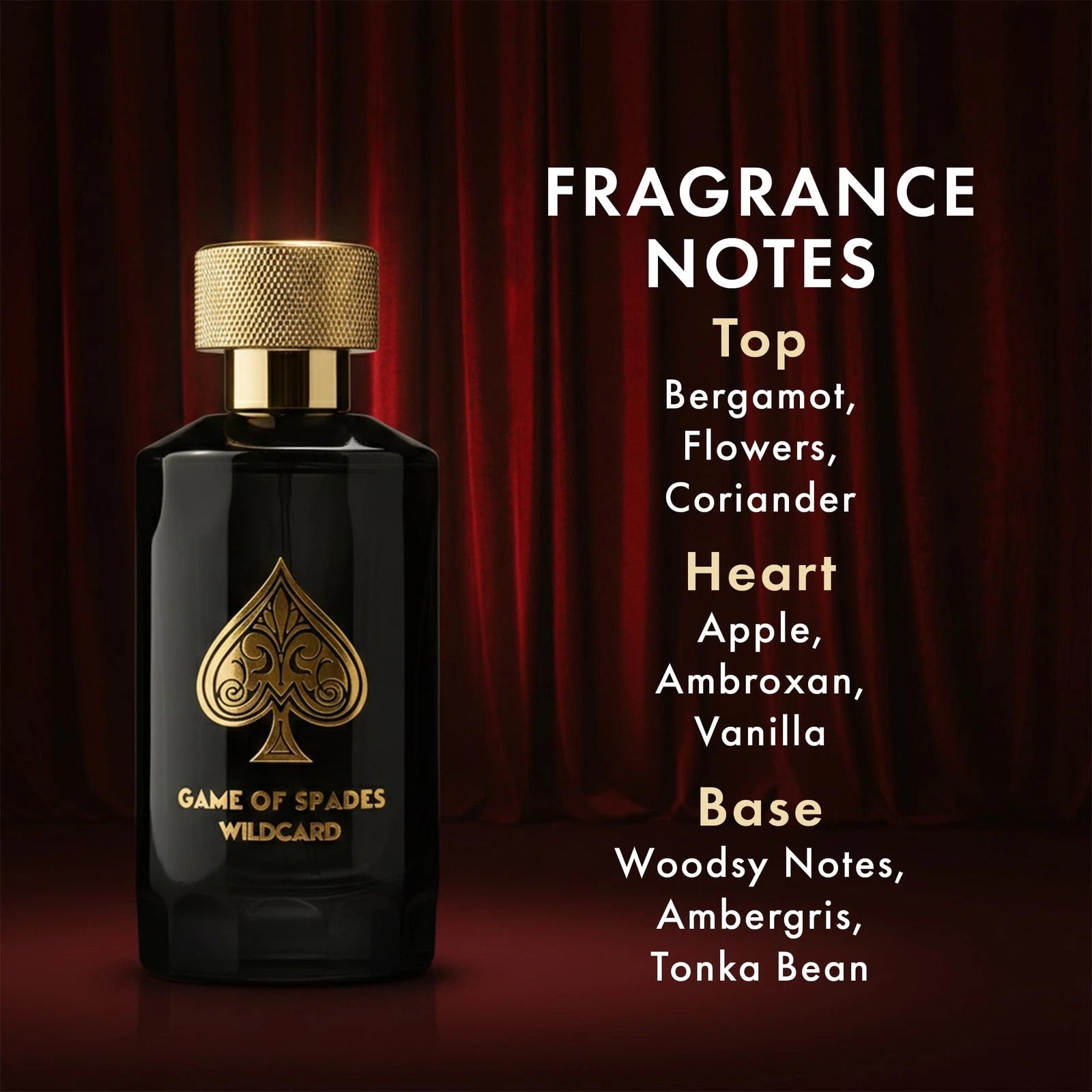 Jo Milano Game of Spades Wildcard Parfum Spray | 3.4 oz (100ml) | Vanilla